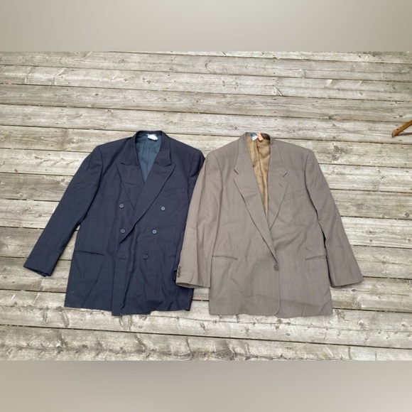 LOT OF 2 Vintage 100% Wool Giorgio Armani Jackets - Picture 4 of 15